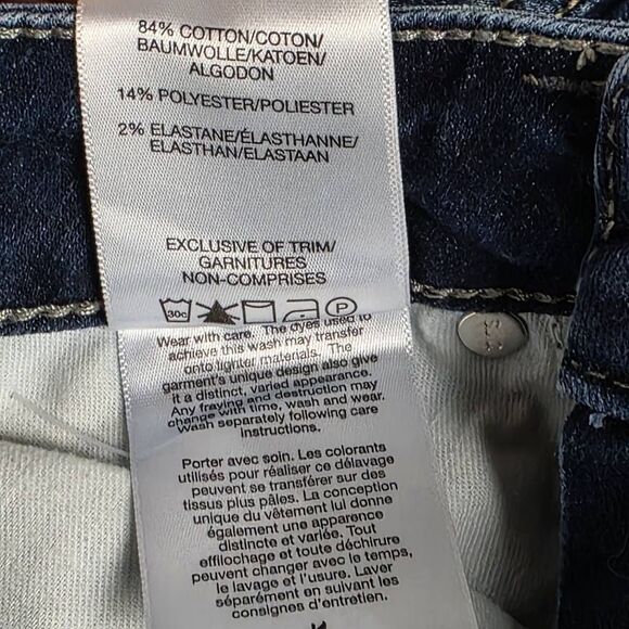 Silver Jeans Suki Capri W27/L23.5 Dark Wash Stretch - Picture 8 of 9